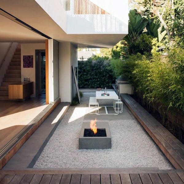sunken firepit