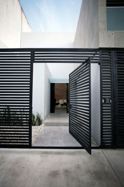 steel fence gate