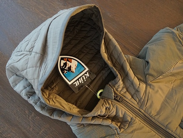 Hood And Shoulders Guys Wildkard Hybrid Kuhl Olive Winter Insulated Jackets