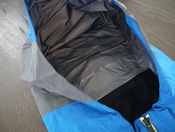 Hood Detail Mens Spyder Eiger Gtx Shell Jacket For Skiing