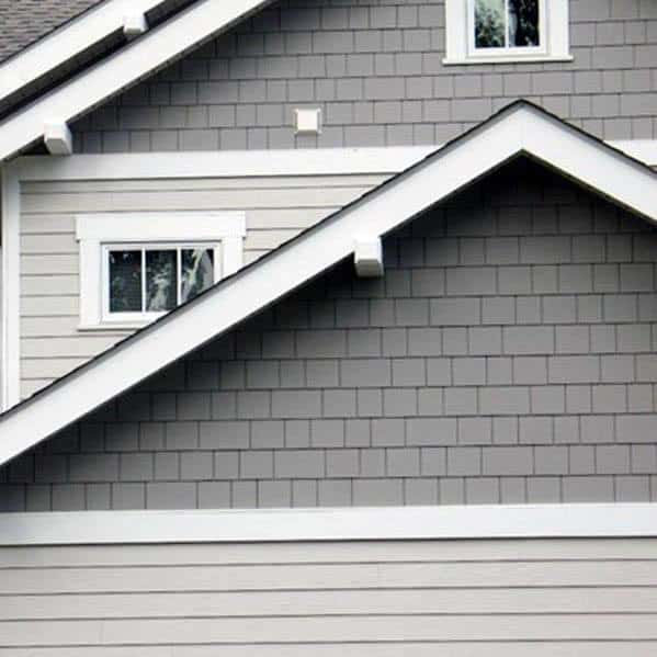 grey shingle siding