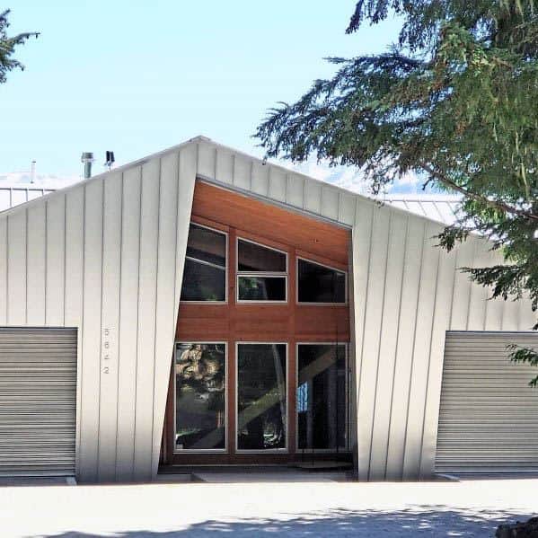 slanted creative corrugated metal siding 