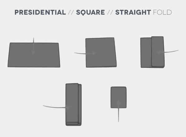 How To Fold A Presidential Square Straight Pocket Square