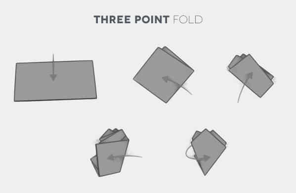How To Fold A Three Point Pocket Square