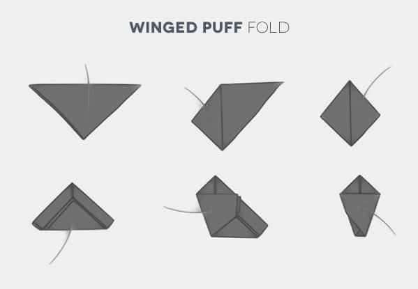 How To Fold A Winged Puff Pocket Square