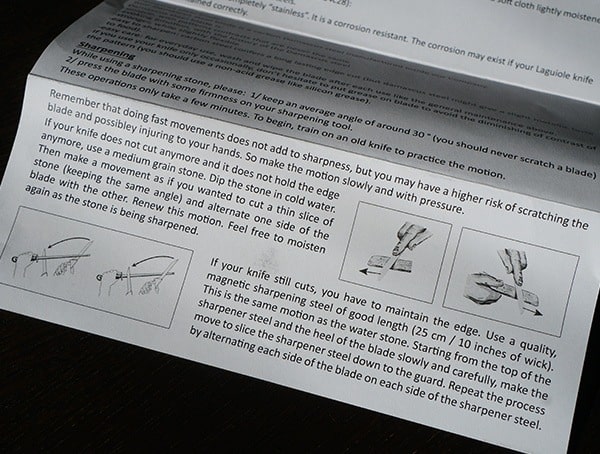 How To Sharpen Laguiole Honore Durand Knives Instructions