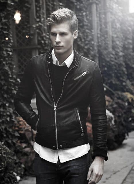 How To Wear A Leather Jacket Guys Leather Jacket Outfits Style Designs