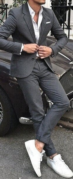 How To Wear A Suit Without A Tie Male Outfits Styles