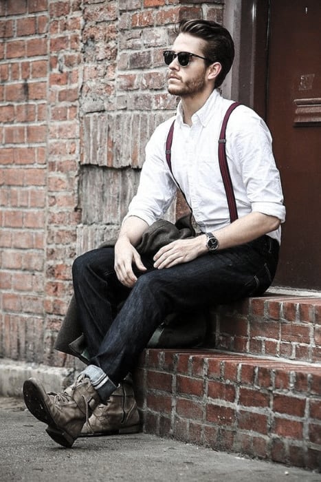 How To Wear Mens Suspenders With Jeans Outfits Style