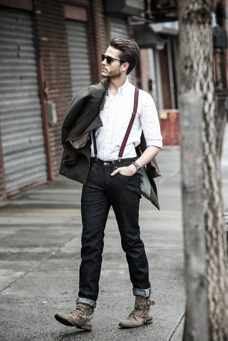 How To Wear Suspenders With Jeans Outfits Mens Style Ideas