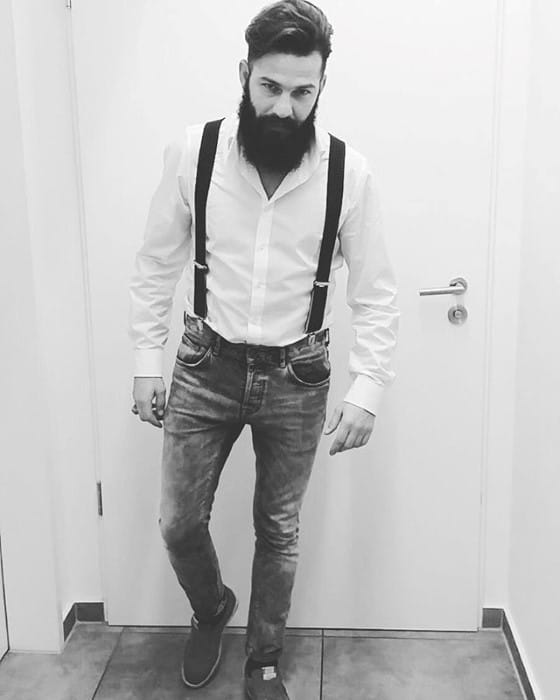 How To Wear Suspenders With Jeans Outfits Style Looks For Men