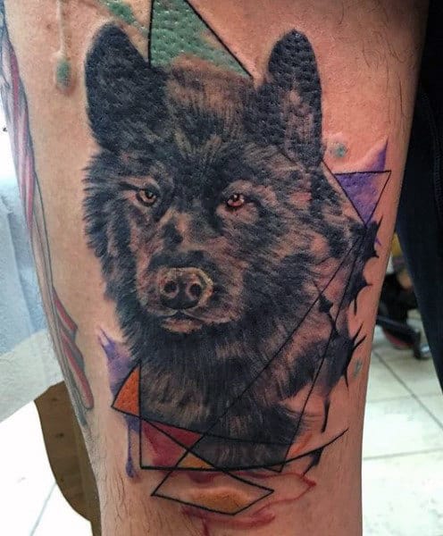 Howling Wolf Tattoo For Men