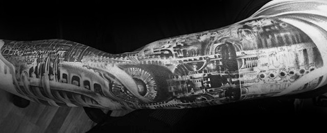 Hr Giger Tattoo Designs For Men