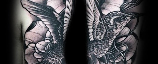 Hummingbird Tattoo Designs For Men