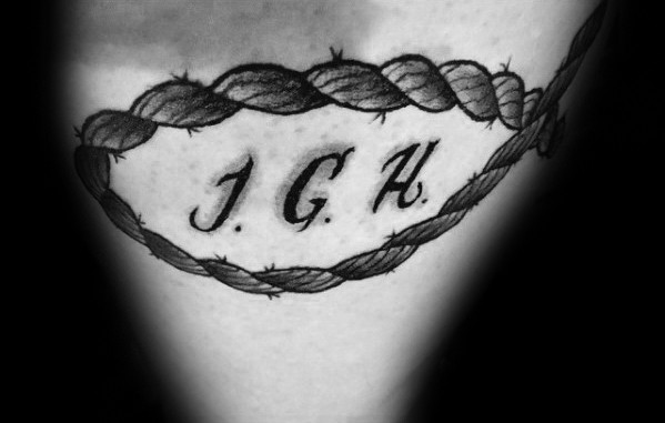 Ichthus Guys Tattoo Ideas Rope Design On Inner Forearm