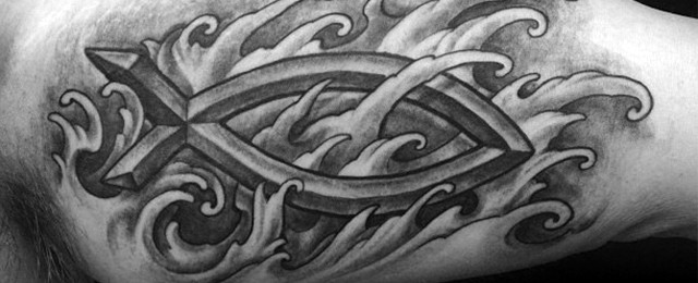 Ichthus Tattoo Designs For Men
