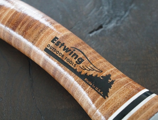 Iconic Leather Wrapped Handle Detail Estwing Special Edition Hatchet