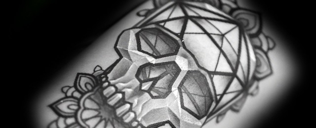 Icosahedron Tattoo Designs For Men