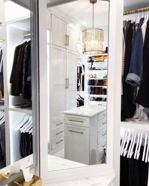 Ideas For Closet Lighting With Gold Chandelier