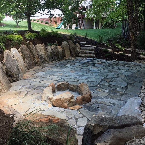 Ideas For Home Flagstone Patio