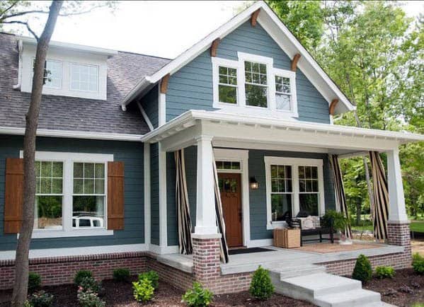 cool blue shiplap siding