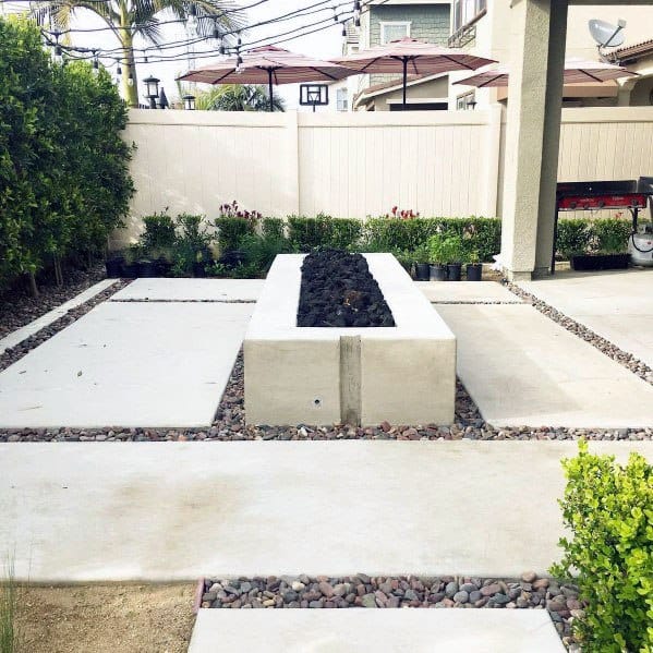 concrete paver patio