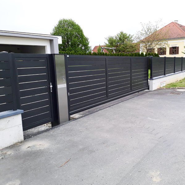 steel fence gate