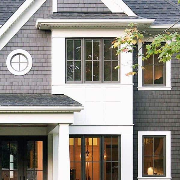 grey shingle siding
