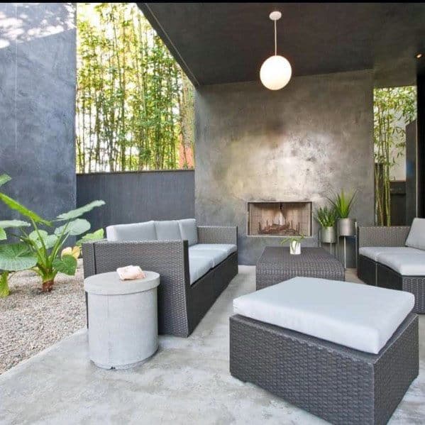 concrete patio