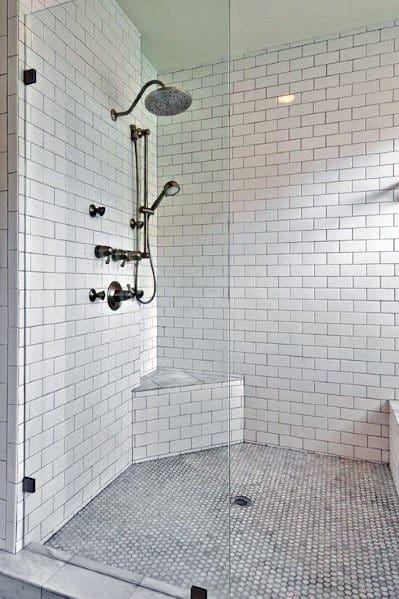 subway tile bench