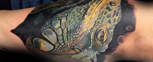 Iguana Tattoo Designs For Men