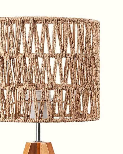 EDISHINE Woven Shade Table Lamp