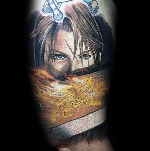 incredible quarter sleeve final fantasy mens tattoo ideas