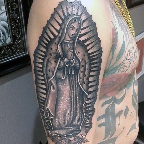 Incredible Arm Guadalupe Tattoos For Men