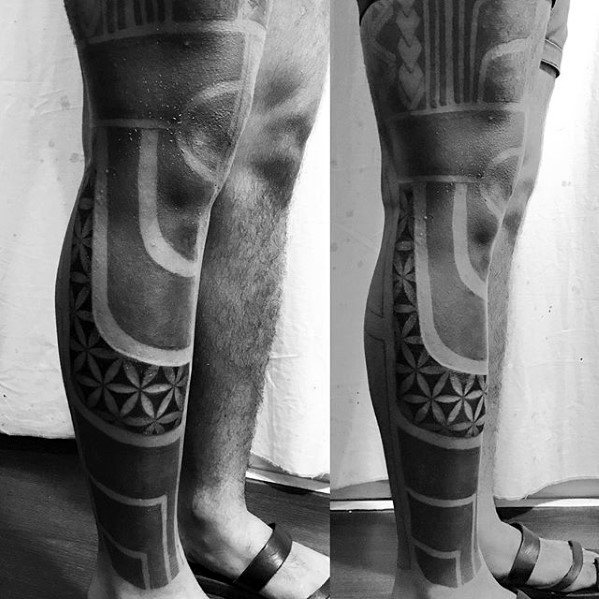 Incredible Blackout Sleeve Tattoos For Men