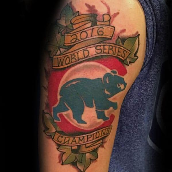 Incredible Chicago Cubs Tattoos For Men On Arm