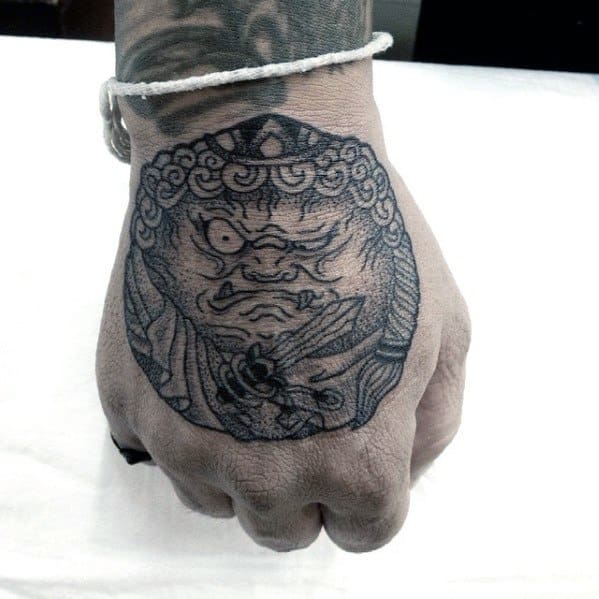 Incredible Fudo Myoo Tattoos For Men On Hand