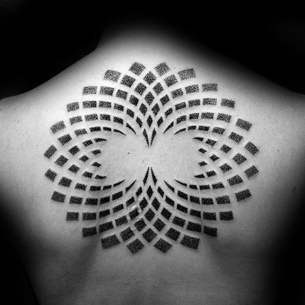 Incredible Geometric Back Tattoos For Men