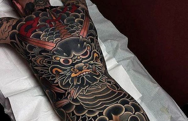 Incredible Japanese Guys Full Back Tattoos