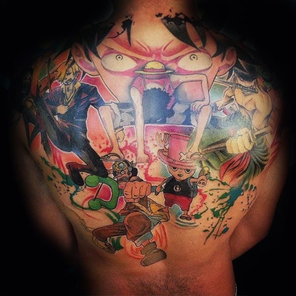 Incredible One Piece Tattoos For Men On Back