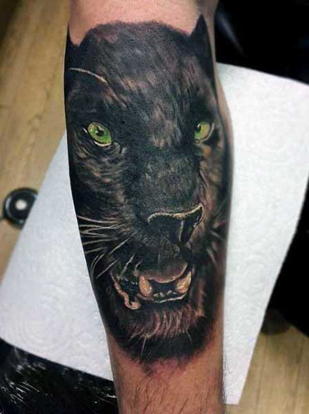 Incredible Tattoos Of Black Panthers For Males