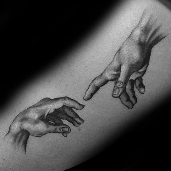 Incredible The Creation Of Adam Tattoos For Men On Arm