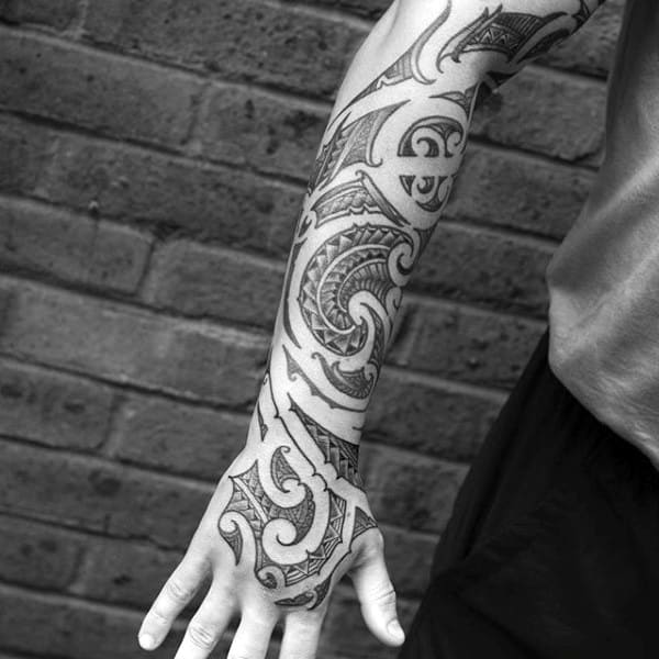 Incredible Tribal Mens Forearm Tattoos