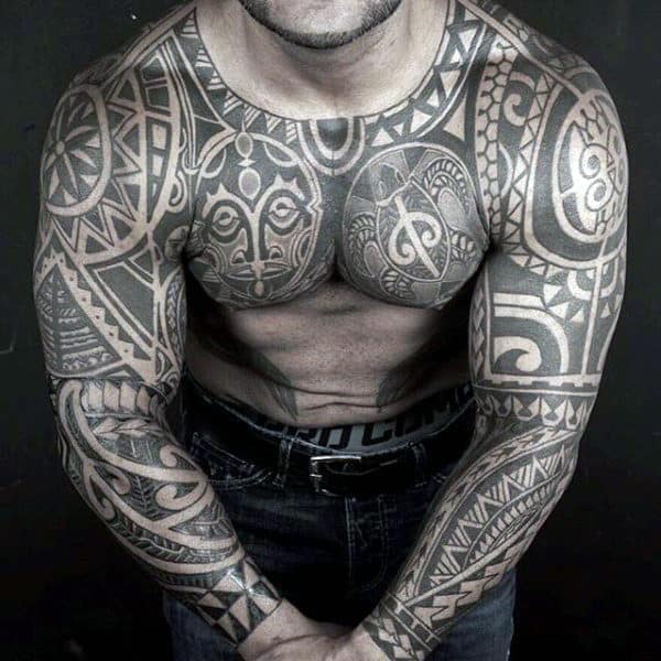Incredible Tribal Shoulder Tattoo Ideas For Guys