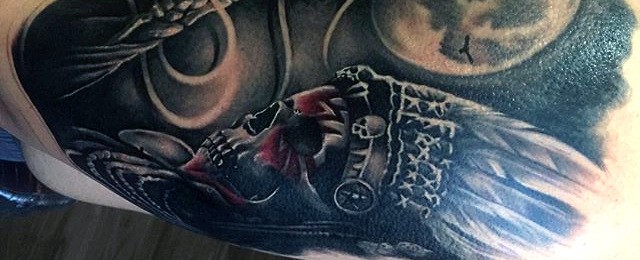 Indian Skull Tattoo Designs For Men