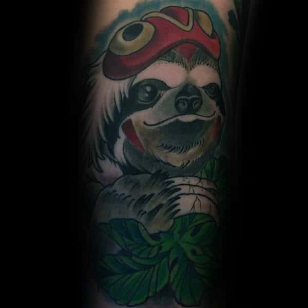Indian Sloth Mens Arm Tattoos