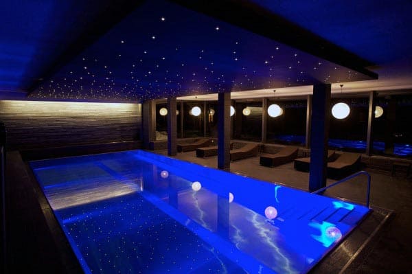 Indoor Home Swimming Pool With Light Up Star Ceiling
