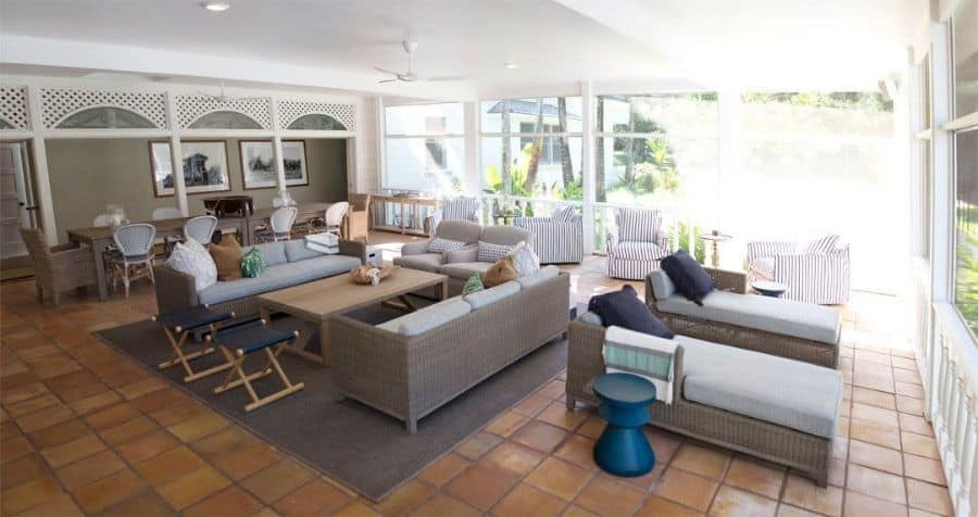 large lanai wicker furniture daybed