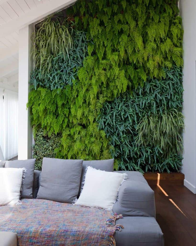 lavish green indoor vertical garden