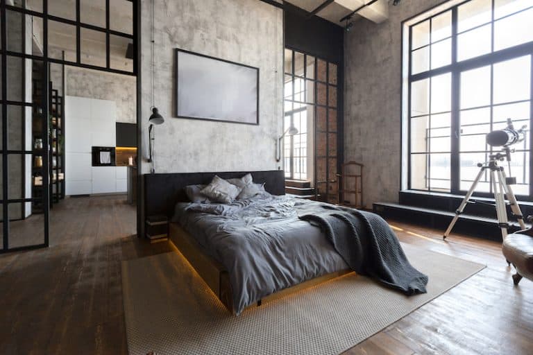 industrial design bedroom